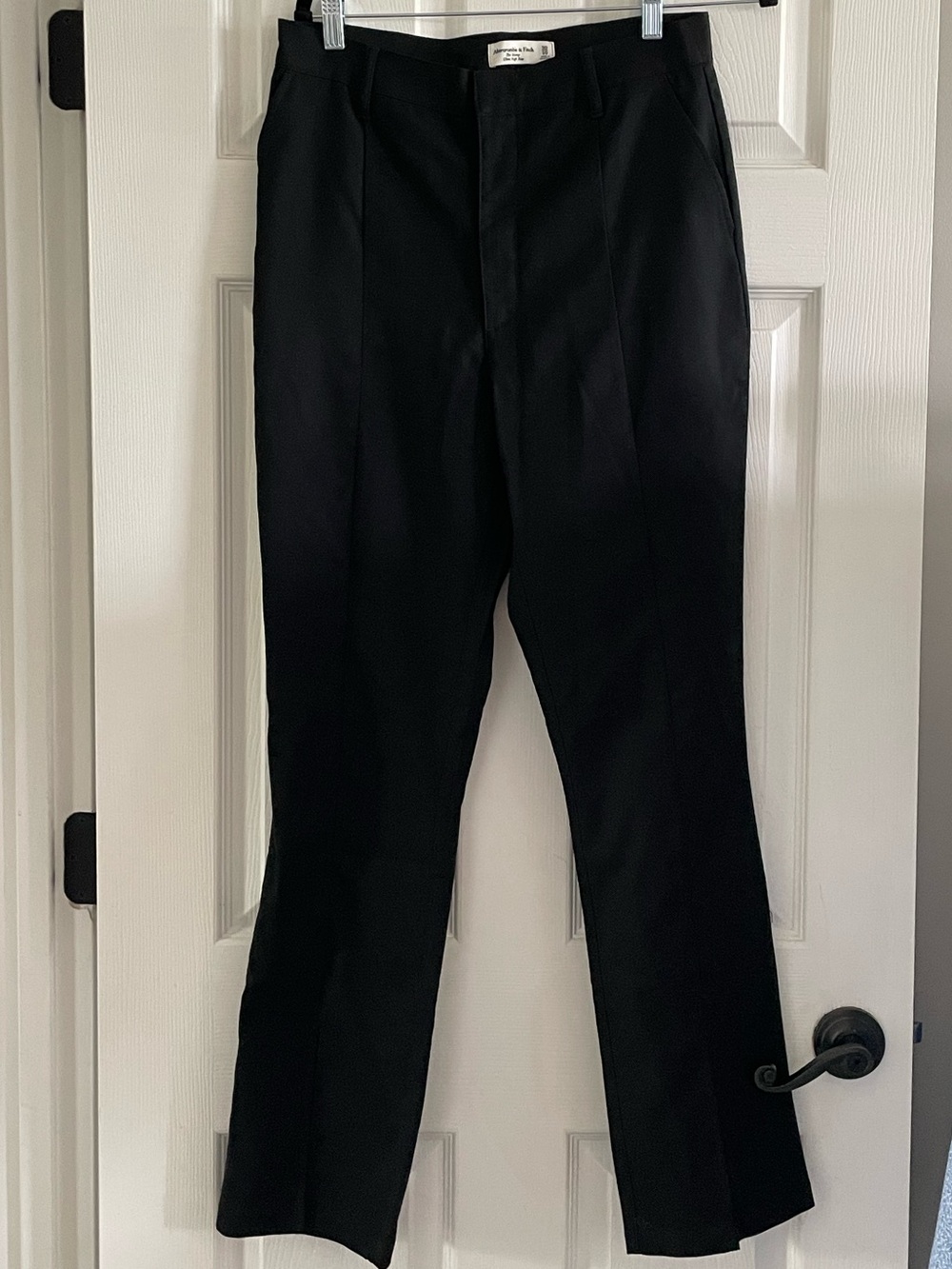 Abercrombie & Fitch Classic Women’s Black Dress Pants with Front Slit